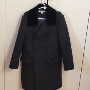 Isaac Mizrachi charcoal grey winter coat